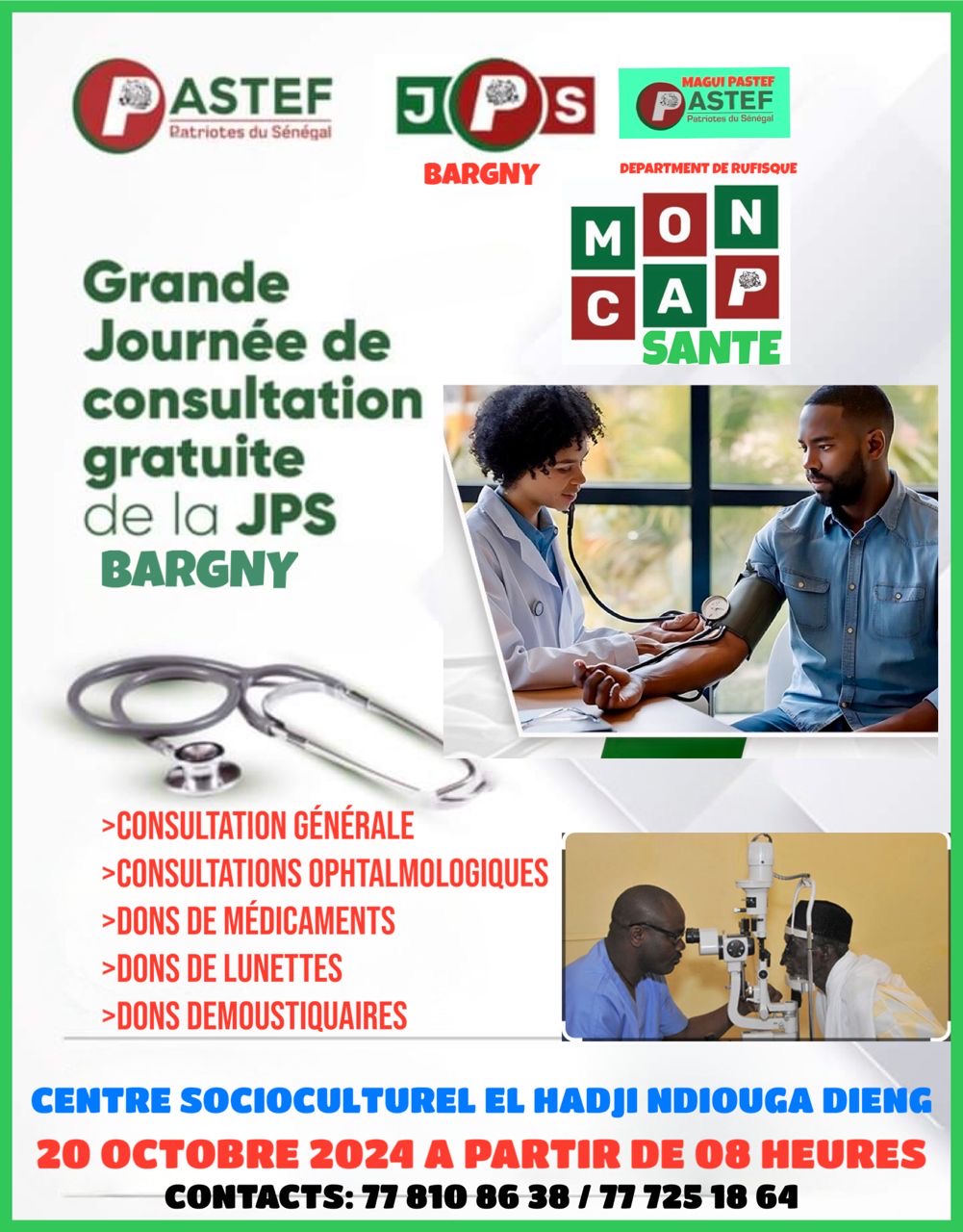 Lire la suite à propos de l’article Grande Journée de Consultation Gratuite Organisée par la JPS de Bargny